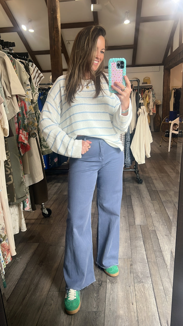Cloud Stripe Sweater