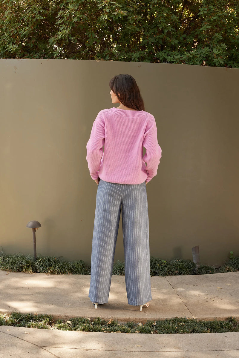 Yoli Knit Pink Sweater