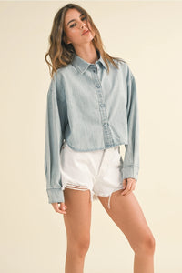 Beau Button Down Light Denim Shirt