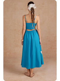 Hawaiian Water Pearl Embroidered Dress