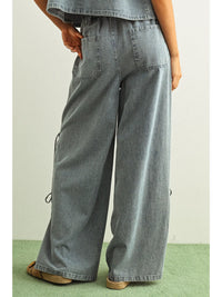 Denim Tied On Side Pants