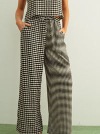Black & Cream Check Pant