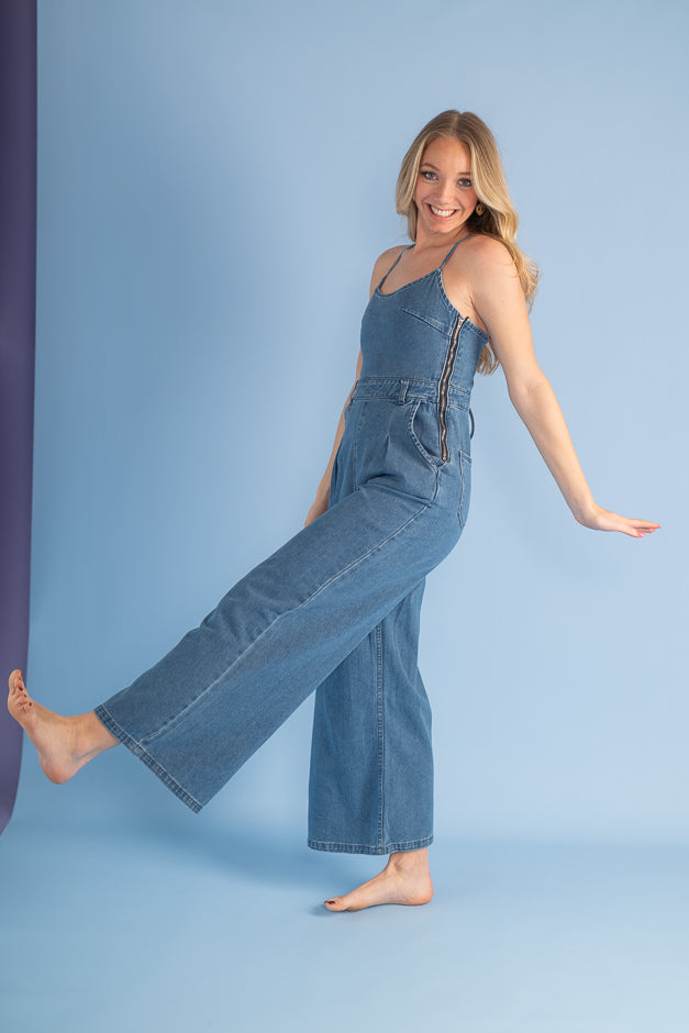 Molly Denim Jumpsuit