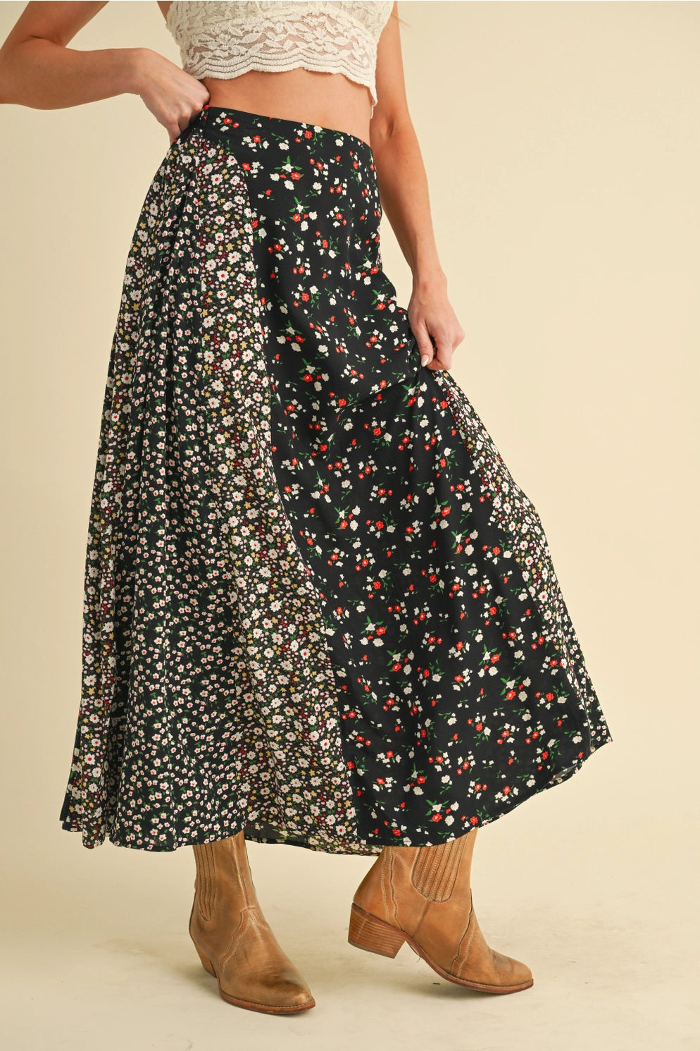 Melanie Floral Flow Skirt