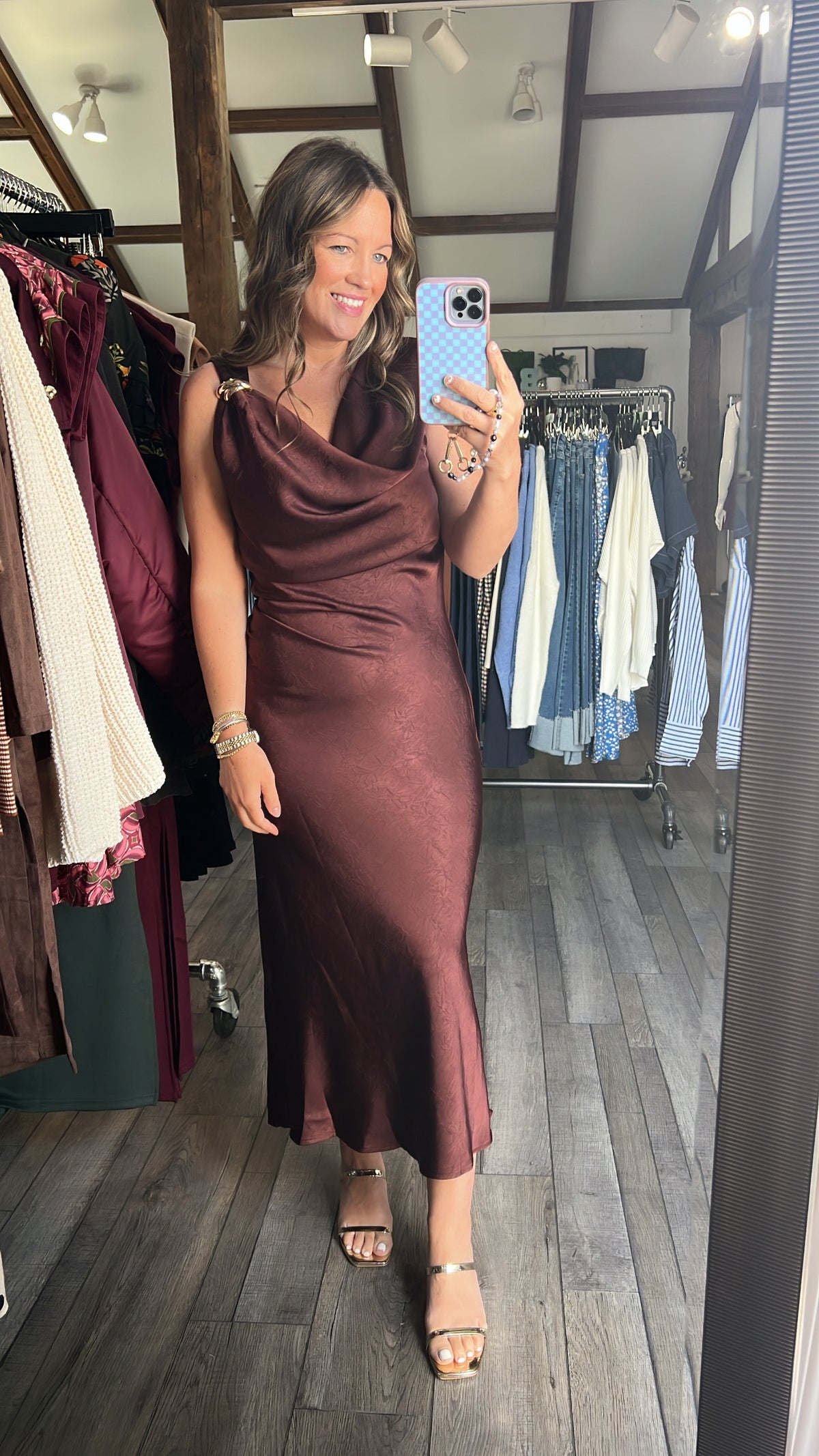 Draped in Desire Dress with Brooch