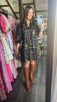 Noir Bloom Dress