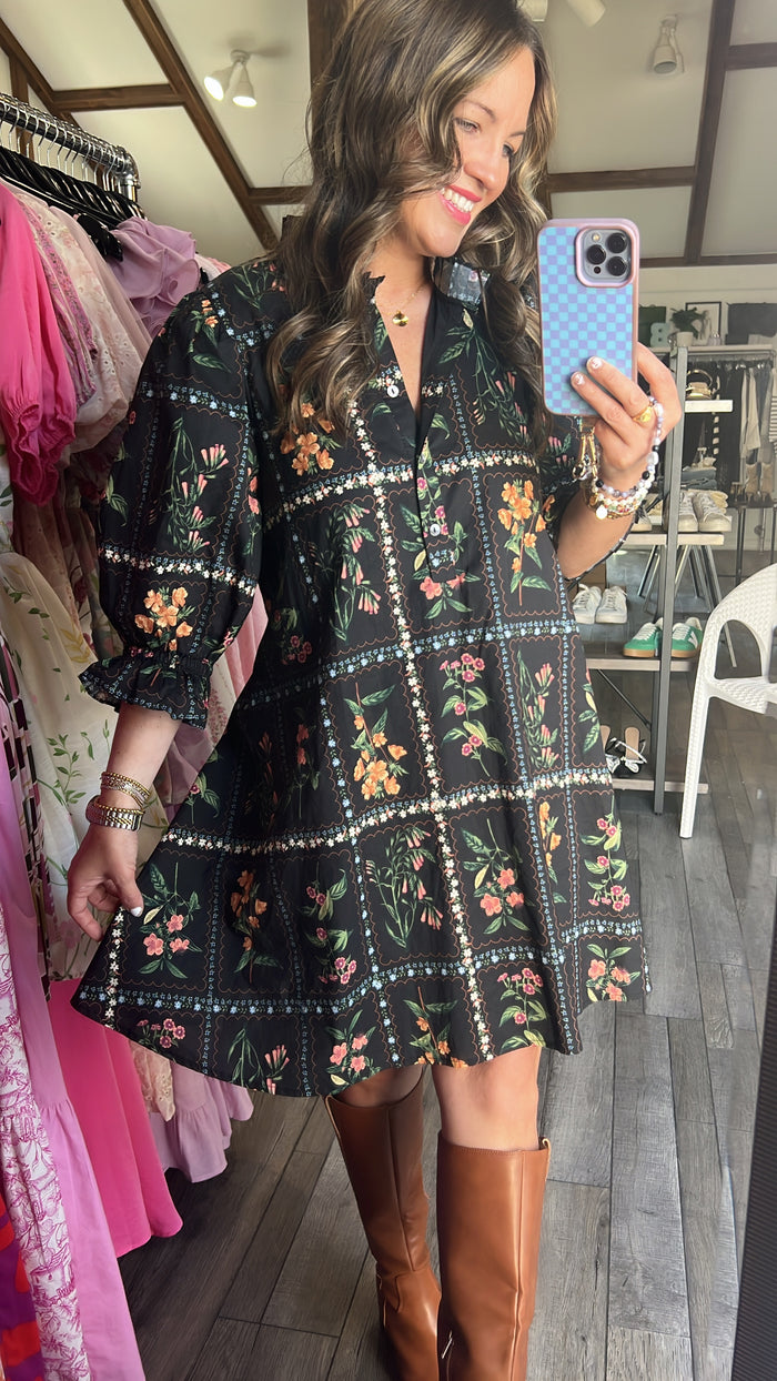 Noir Bloom Dress