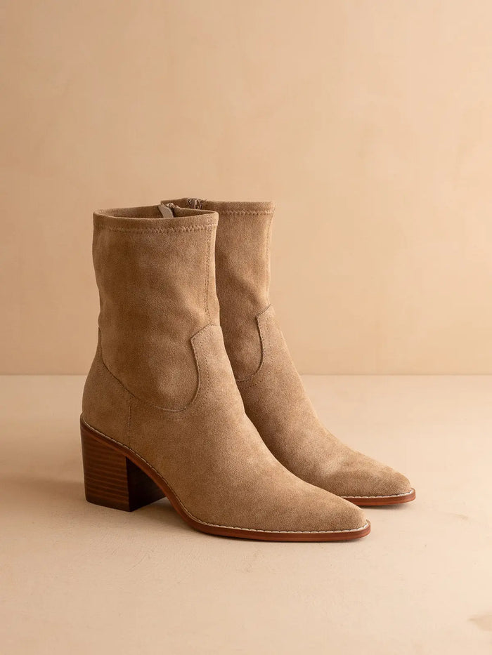 The Vienna Latte Sleek Ankle Bootie