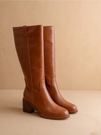 The Harriet Brown Tall Riding Boot
