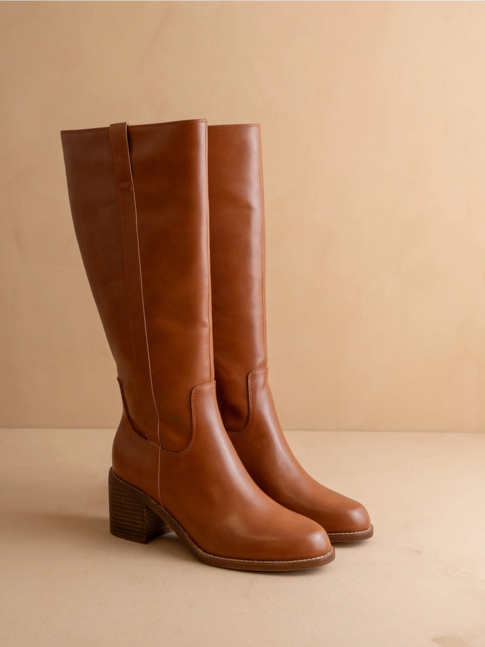 The Harriet Brown Tall Riding Boot