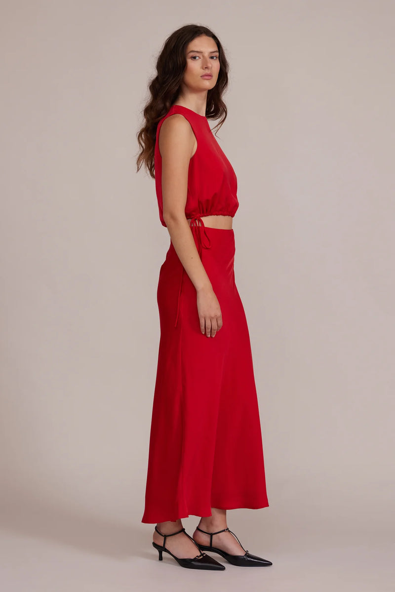 Katianna Maxi Skirt Red