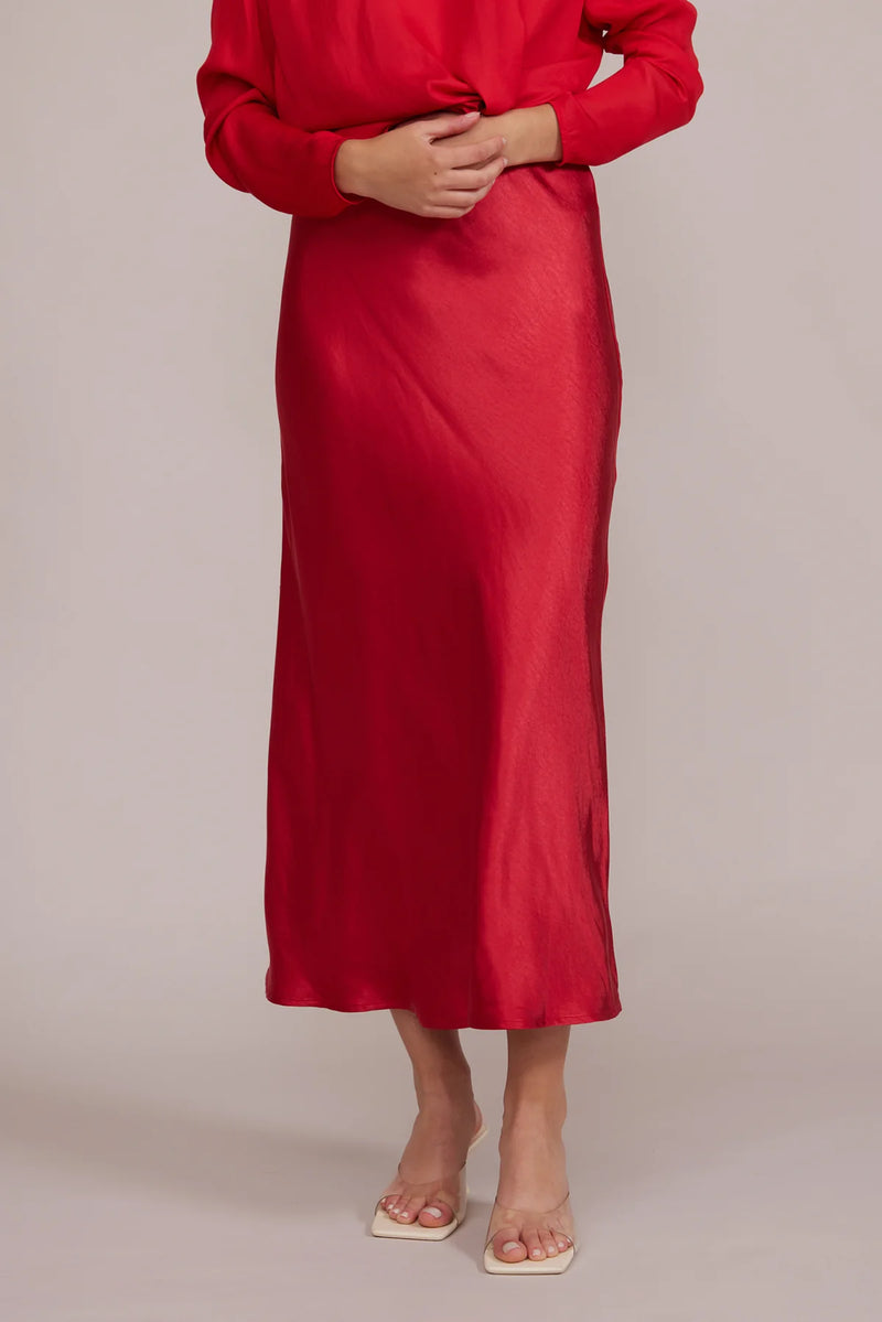 Katianna Maxi Skirt Red