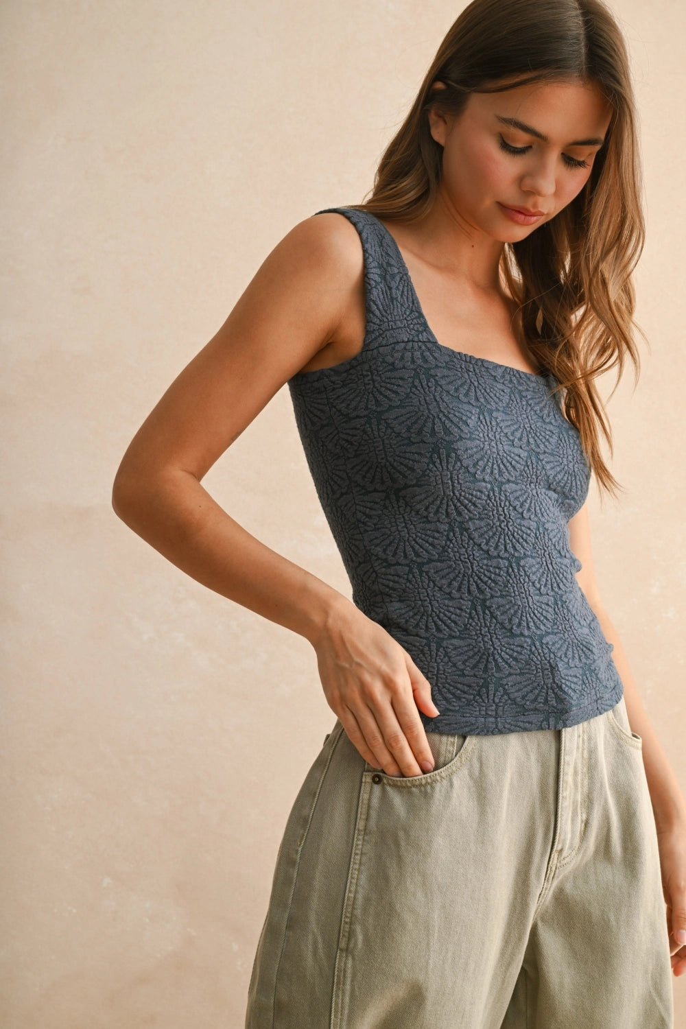 Taliah Textured Knit Top