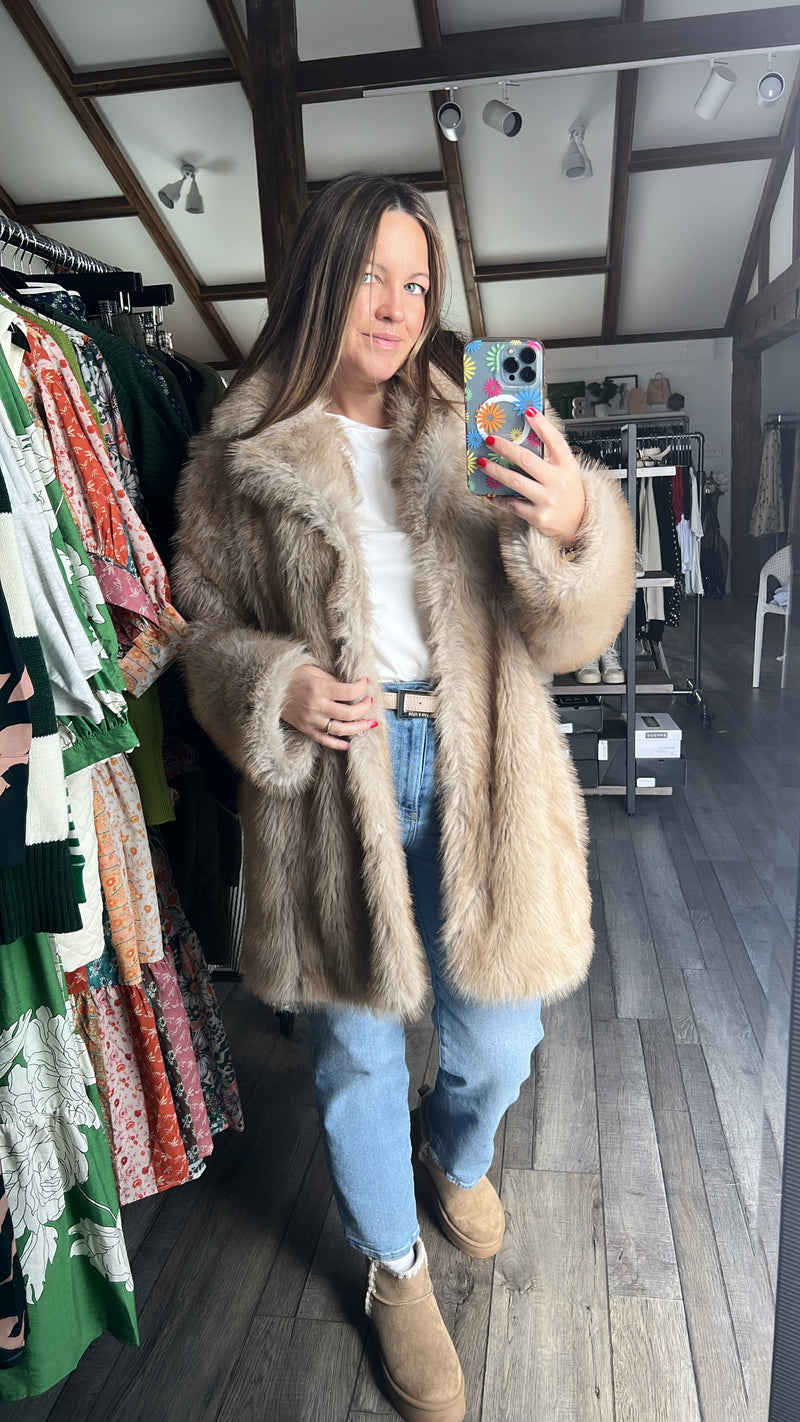 Felicity Faux Fur Coat