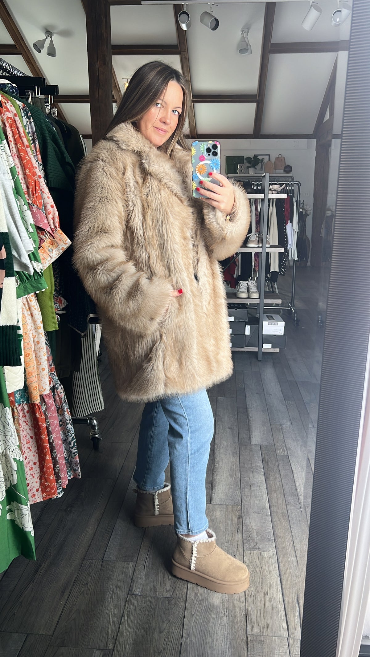 Felicity Faux Fur Coat