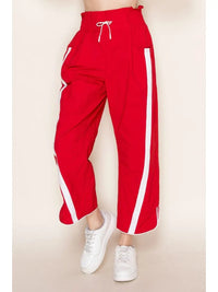 Rooting for Buffalo Red Windbreaker Contrast Pants