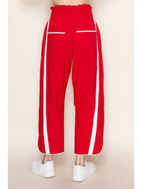 Rooting for Buffalo Red Windbreaker Contrast Pants