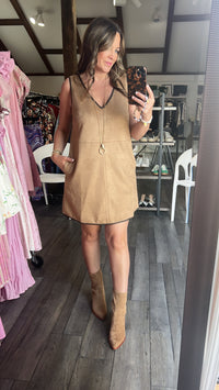 Shiloh Suede Shift Dress