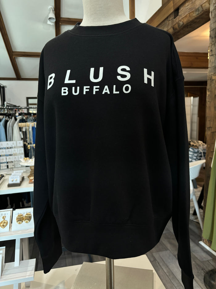 Blush Buffalo Crew Sweatshirt