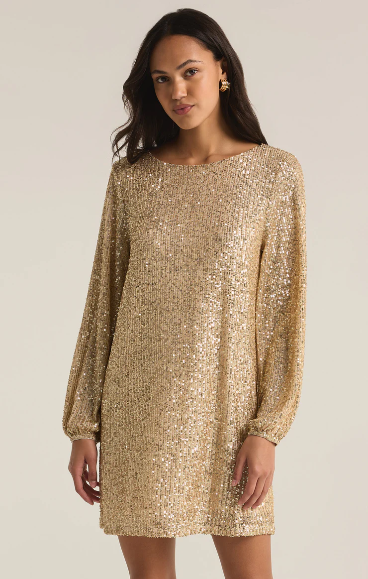 Andromeda Champagne Sequin Dress Andromeda Champagne Sequin Dress