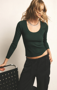 Sirena Rib LS Tee Cyprus Green