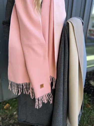 So Chic Solid Color Scarf-Gray