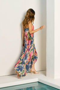 Kaylor Strapless Pleated Maxi