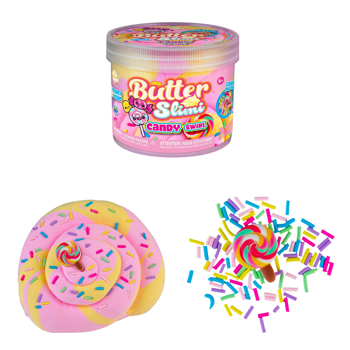 Butter Slimi Candy Swirl Slime