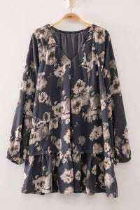 Fawning For Floral Tiered Dress