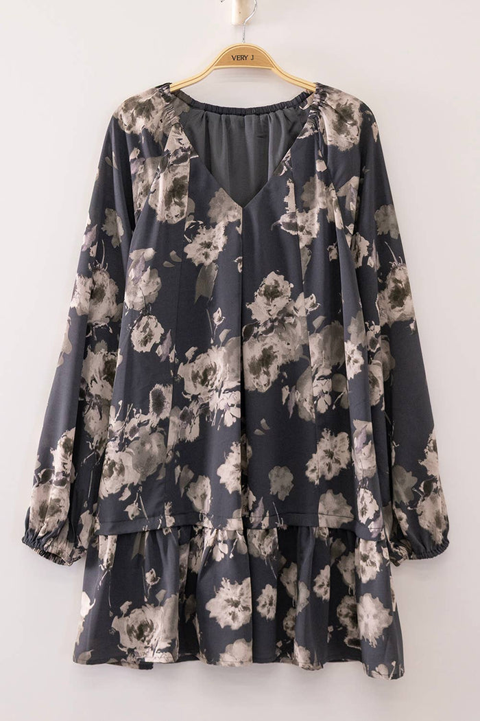 Fawning For Floral Tiered Dress