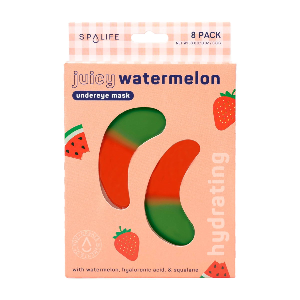 Juicy Watermelon Hydrating Undereye Masks - 8 Pairs