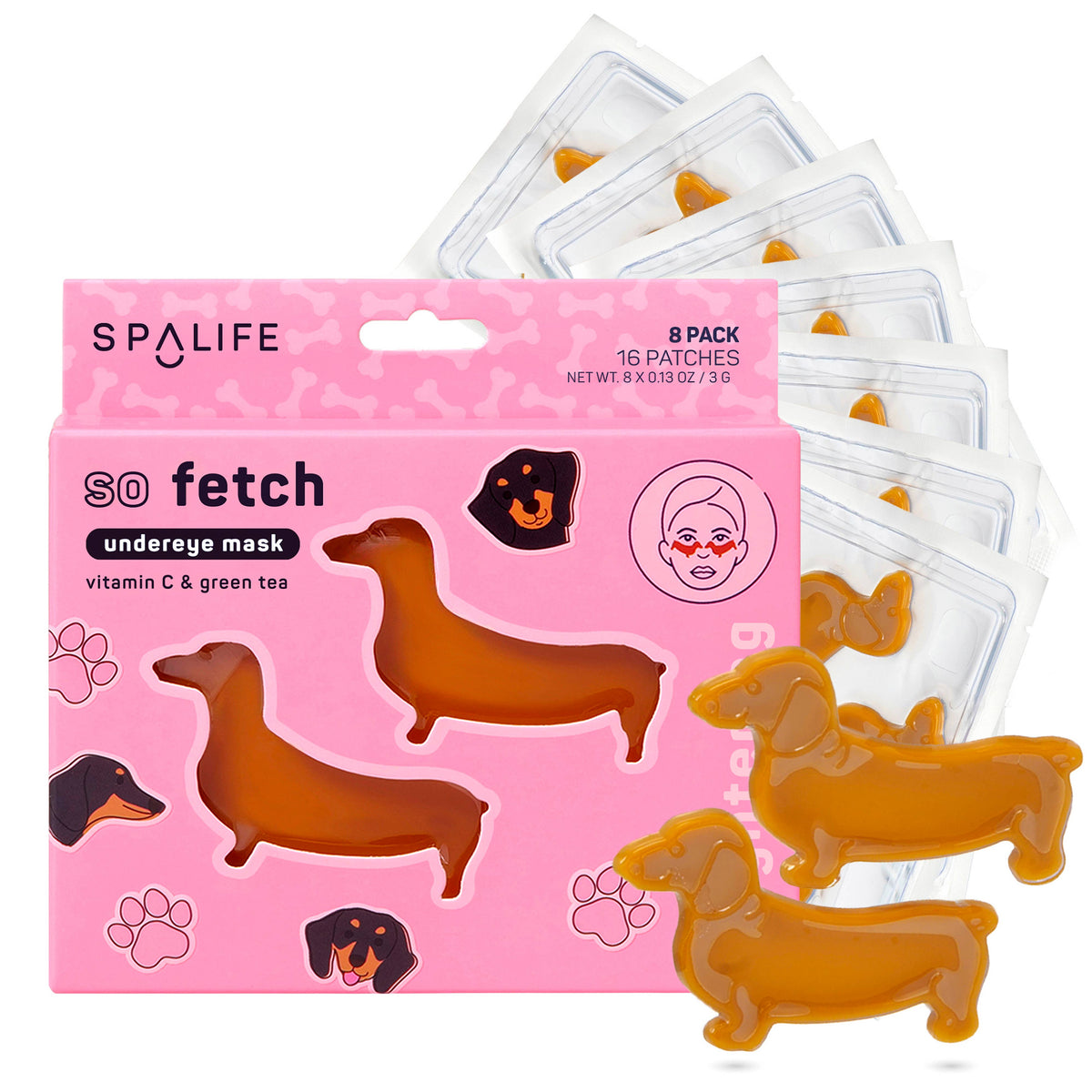 So Fetch Undereye Mask l Viral Dog Eye Patches 8 Pack 