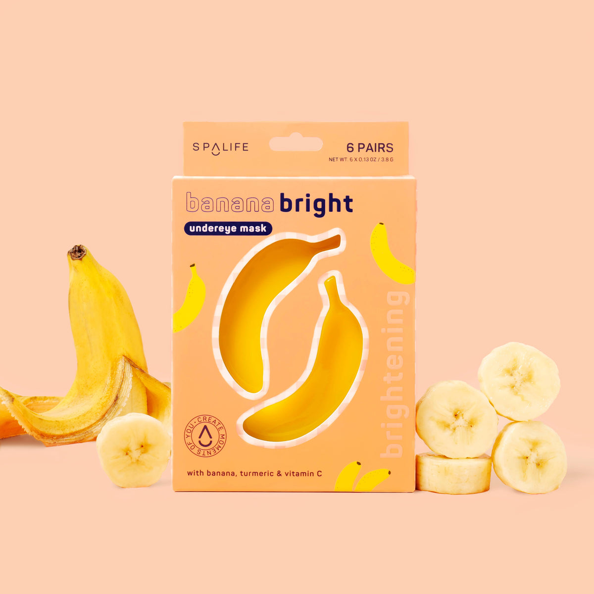 Banana Bright Undereye Patches 8 Pack |Easter Basket Stuffer