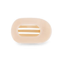 Round Flat Hair Clip | Small | Almond Beige