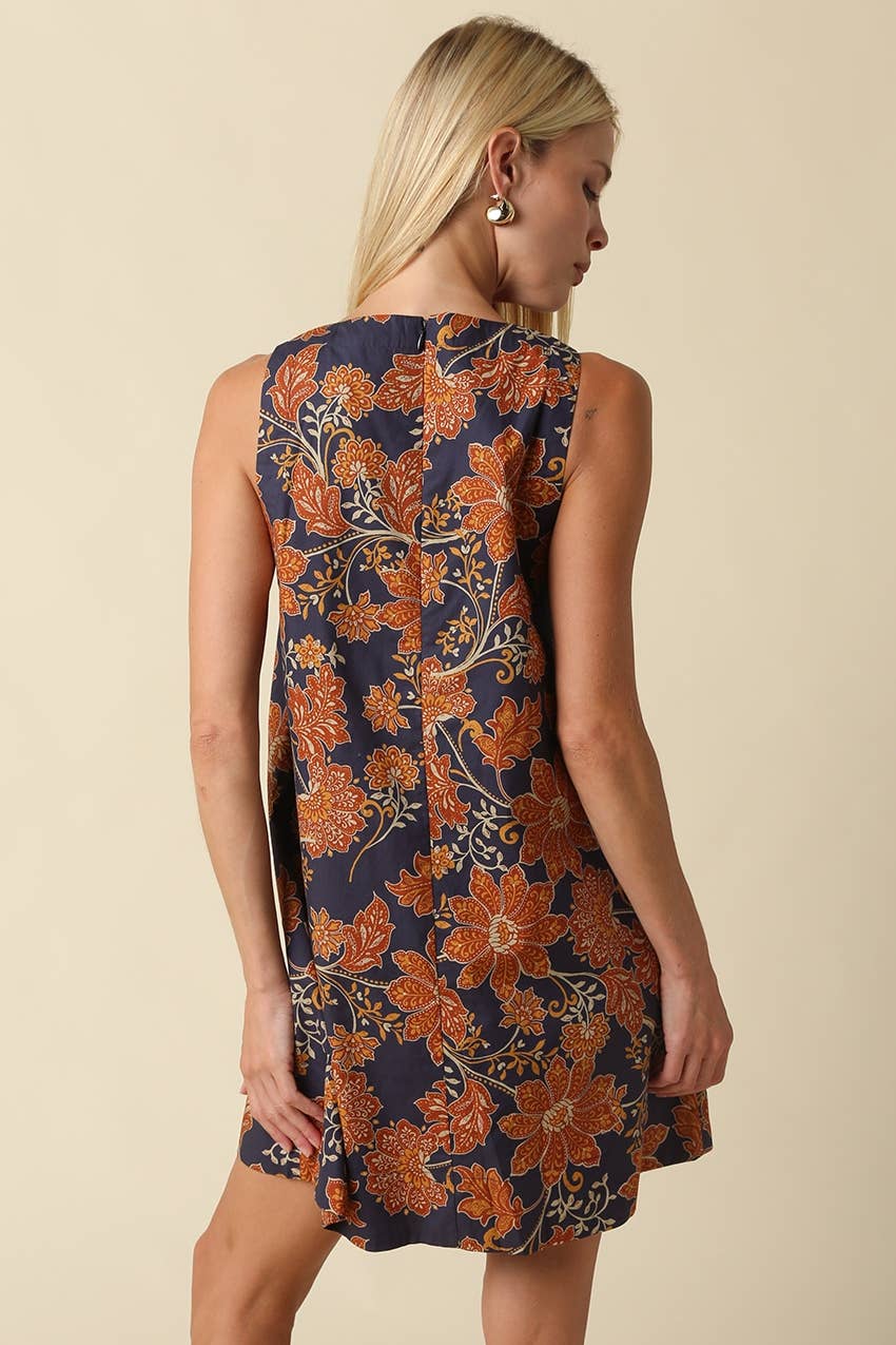 Sophia Floral Shift Mini Dress