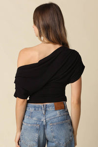 Carina Draped One Shoulder Top
