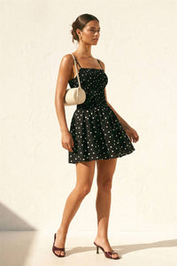 Penny Polka Dot Smocked Mini Dress